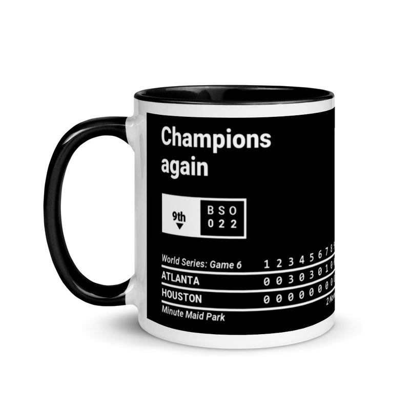 Greatest Braves Plays Mug: Champions again (2021)