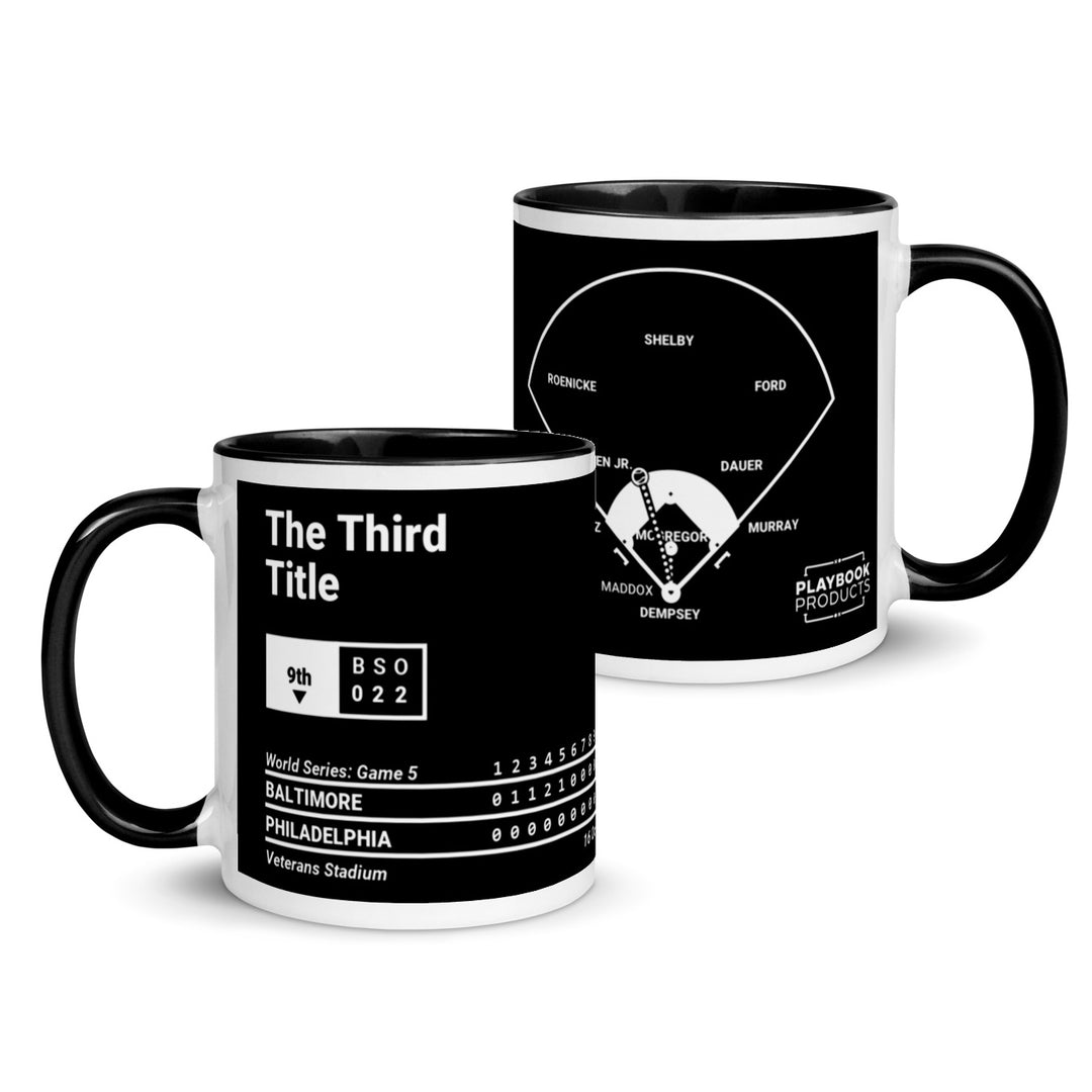 Baltimore Orioles Greatest Plays Mug: The Third Title (1983)