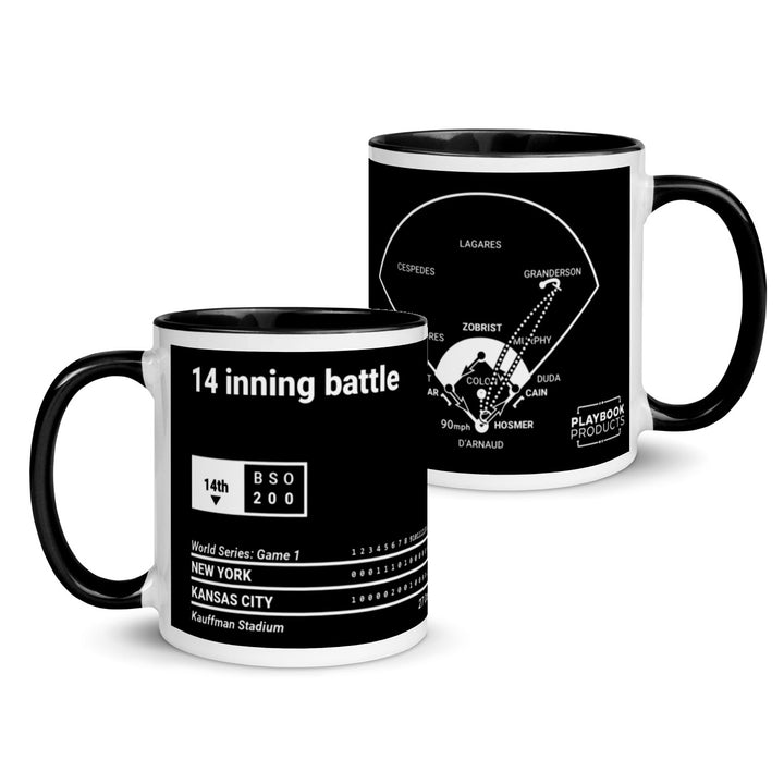 Kansas City Royals Greatest Plays Mug: 14 inning battle (2015)