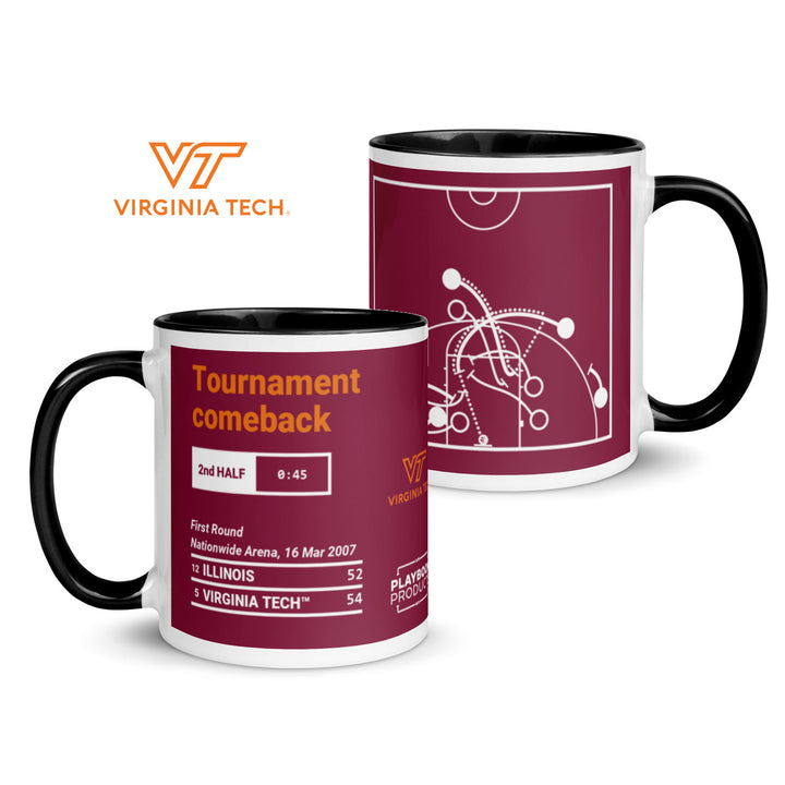Virginia Tech Basketball Greatest Plays Mug: Tournament comeback (2007)