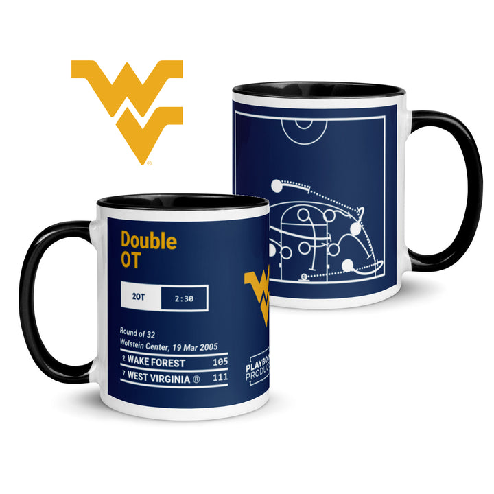 West Virginia Basketball Greatest Plays Mug: Double OT (2005)