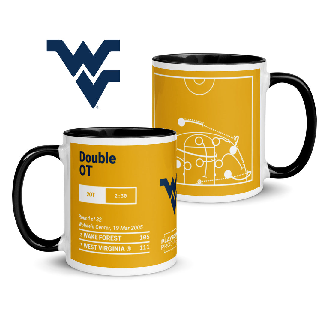 West Virginia Basketball Greatest Plays Mug: Double OT (2005)