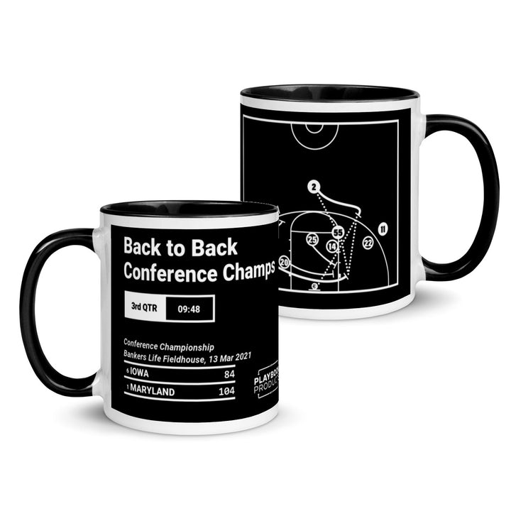 Maryland Basketball Women's Greatest Plays Mug: Back to Back Conference Champs (2021)