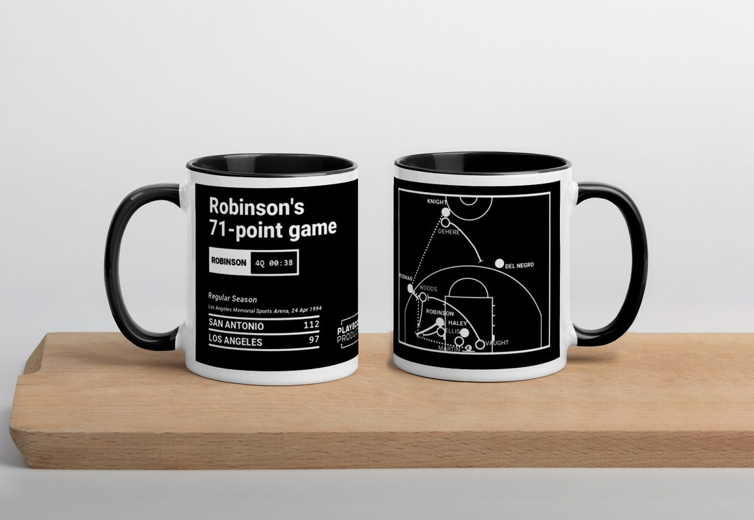 San Antonio Spurs Greatest Plays Mug: Robinson's 71-point game (1994)