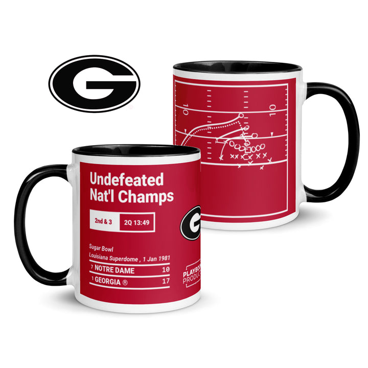Georgia Football Greatest Plays Mug: Undefeated Nat'l Champs (1981)