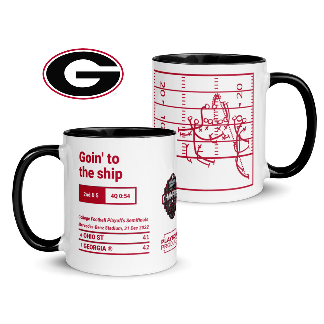 Georgia Football Greatest Plays Mug: Goin' to the ship (2022)