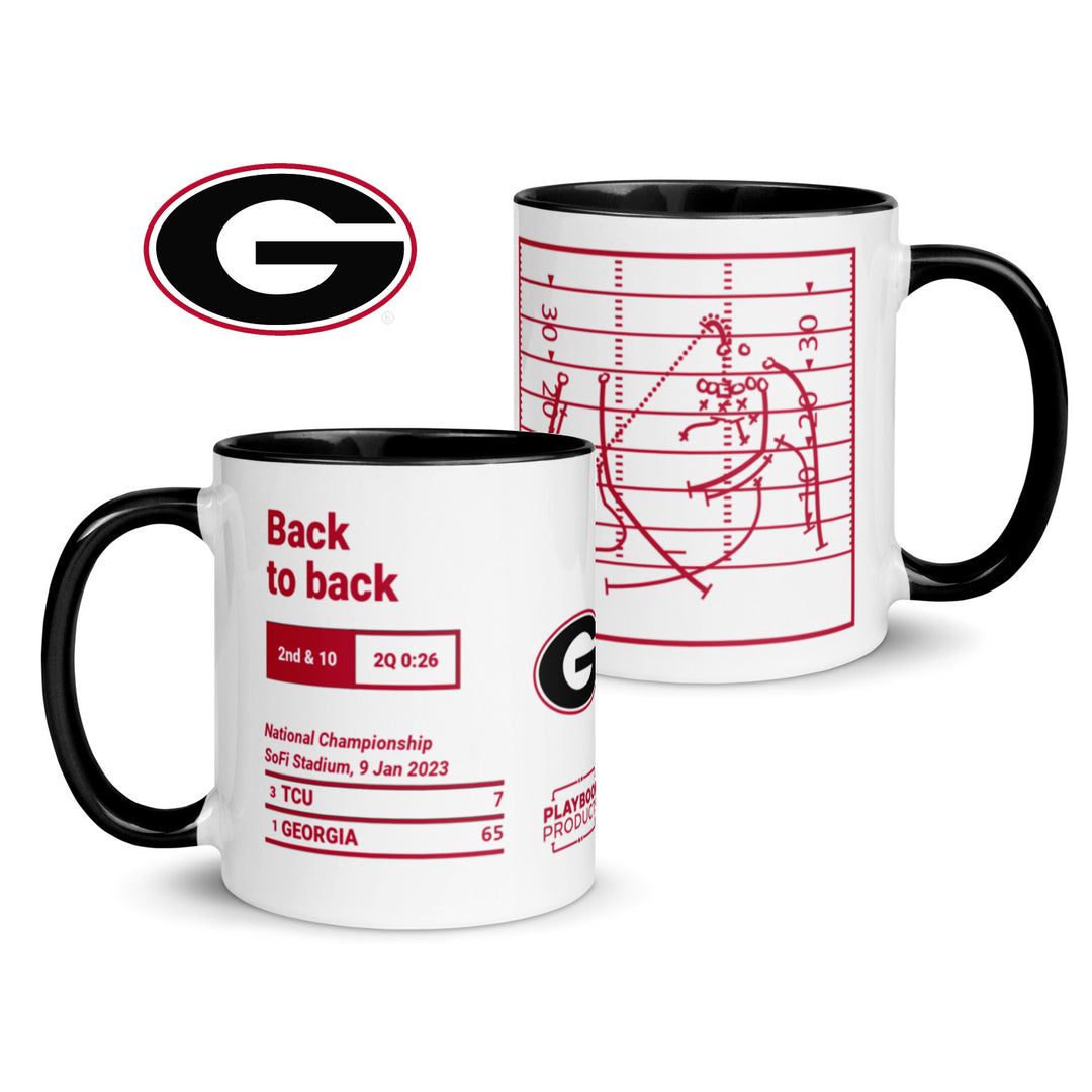 Greatest Georgia Football Plays Mug: Back to back (2023)