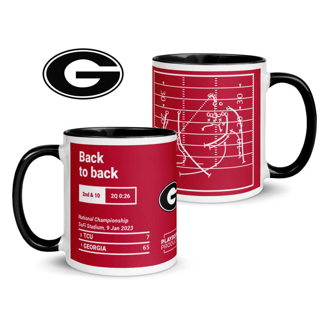 Greatest Georgia Football Plays Mug: Back to back (2023)