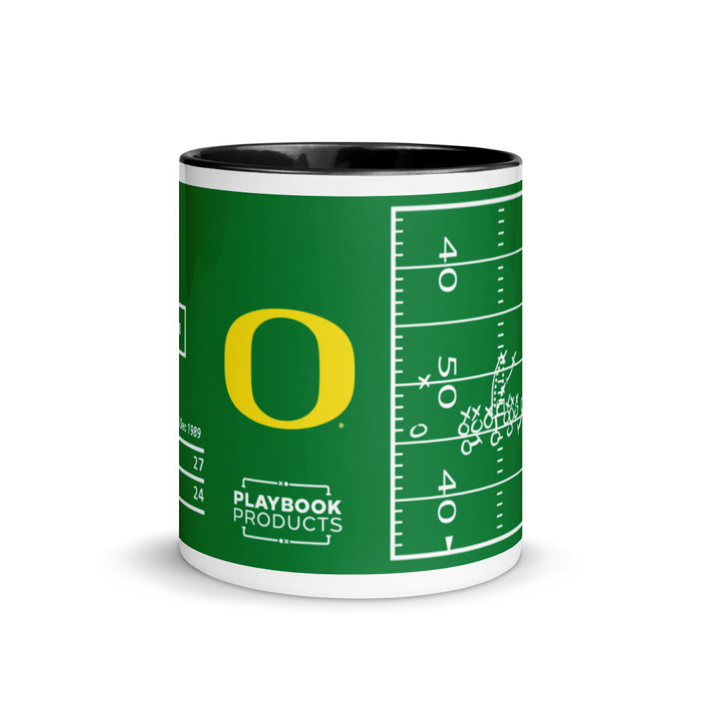 Oregon Football Greatest Plays Mug: Hold the Line (1989)