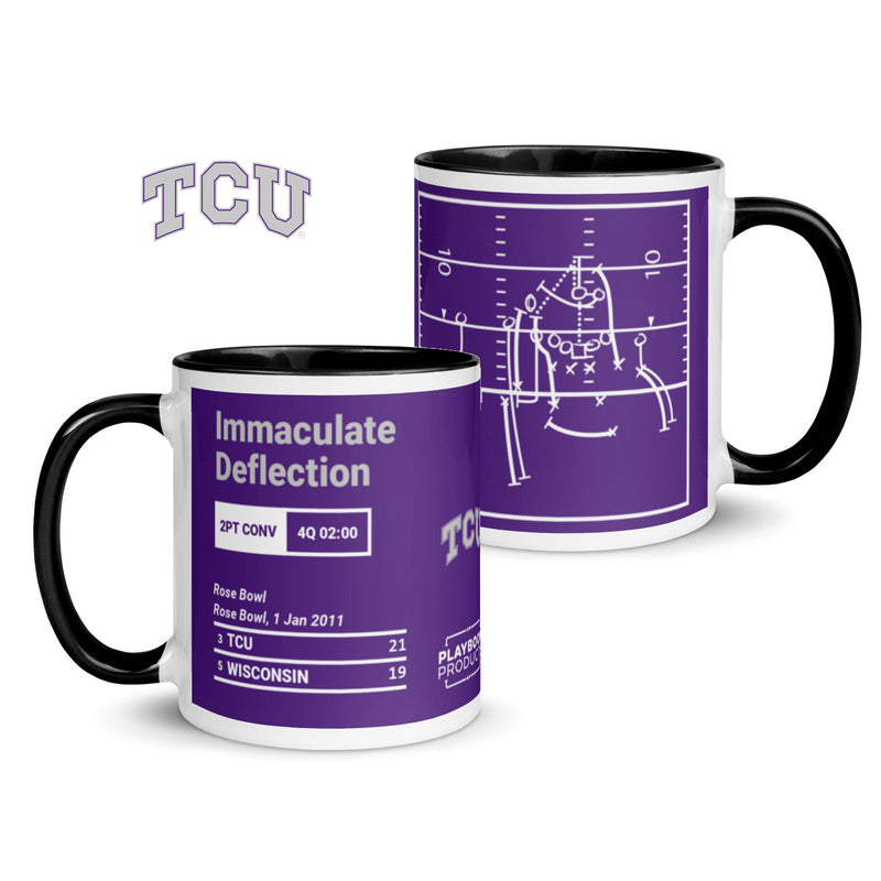 Greatest TCU Football Plays Mug: Immaculate Deflection (2011)