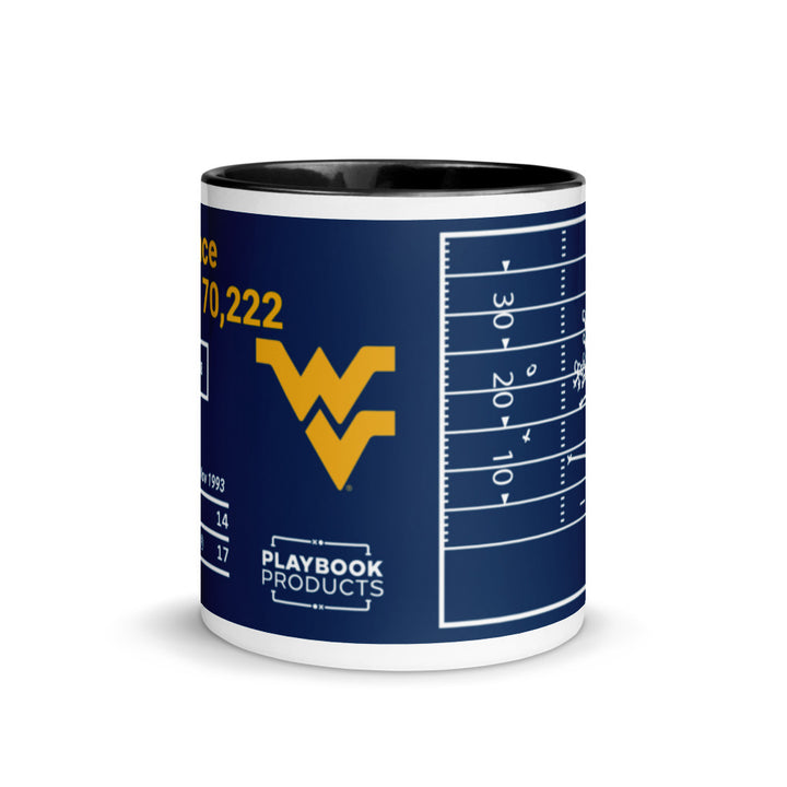 West Virginia Football Greatest Plays Mug: Attendance Record - 70,222 (1993)