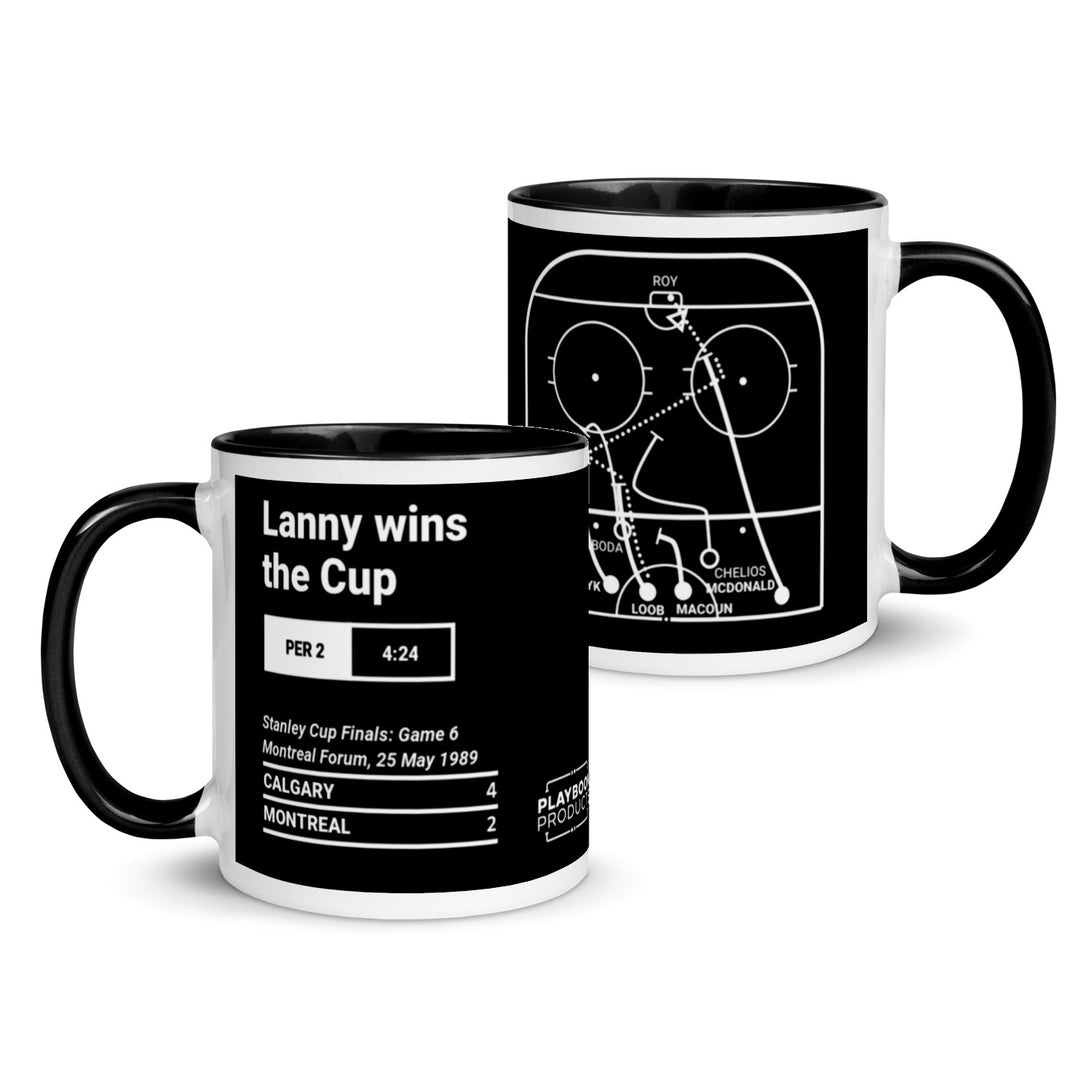 Calgary Flames Greatest Goals Mug: Lanny wins the Cup (1989)