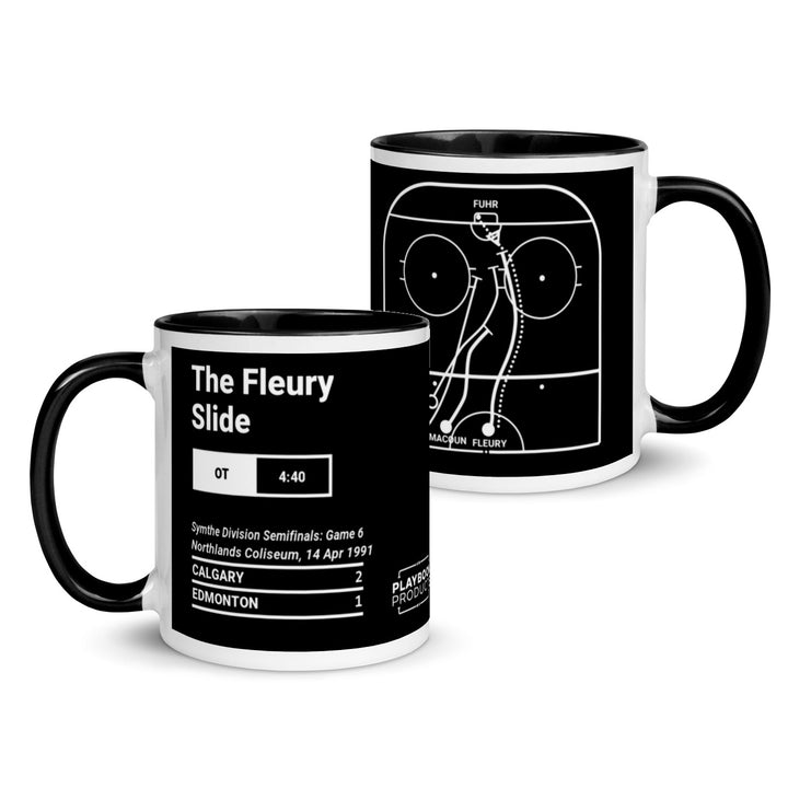 Calgary Flames Greatest Goals Mug: The Fleury Slide (1991)