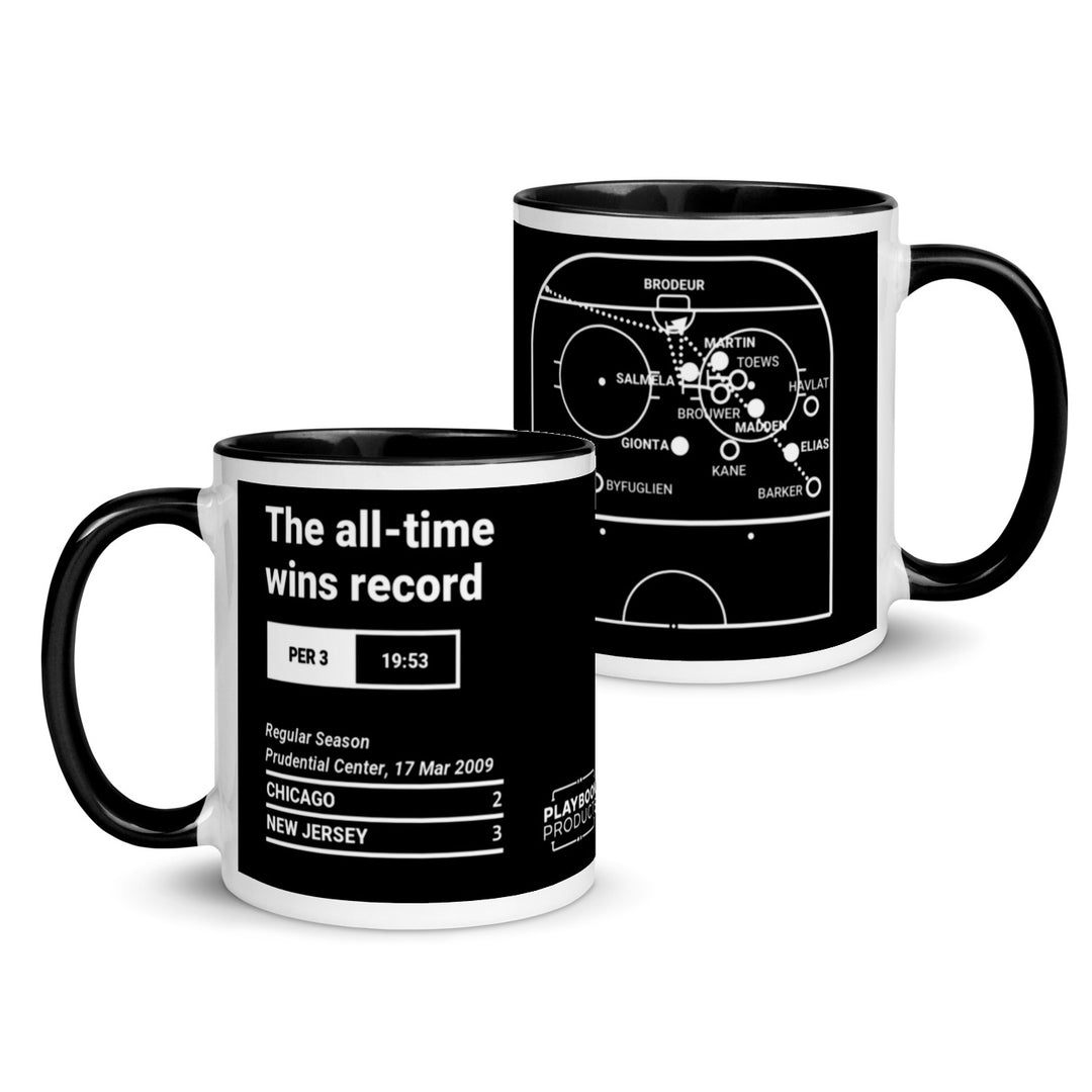 New Jersey Devils Greatest Goals Mug: The all-time wins record (2009)