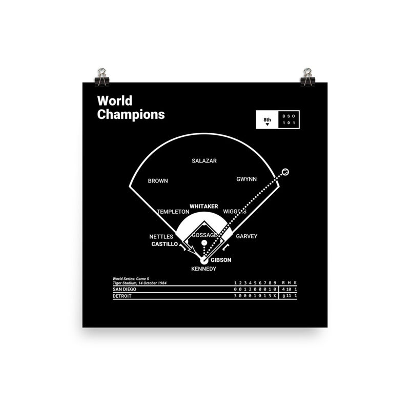 Greatest Tigers Plays Poster: World Champions (1984)