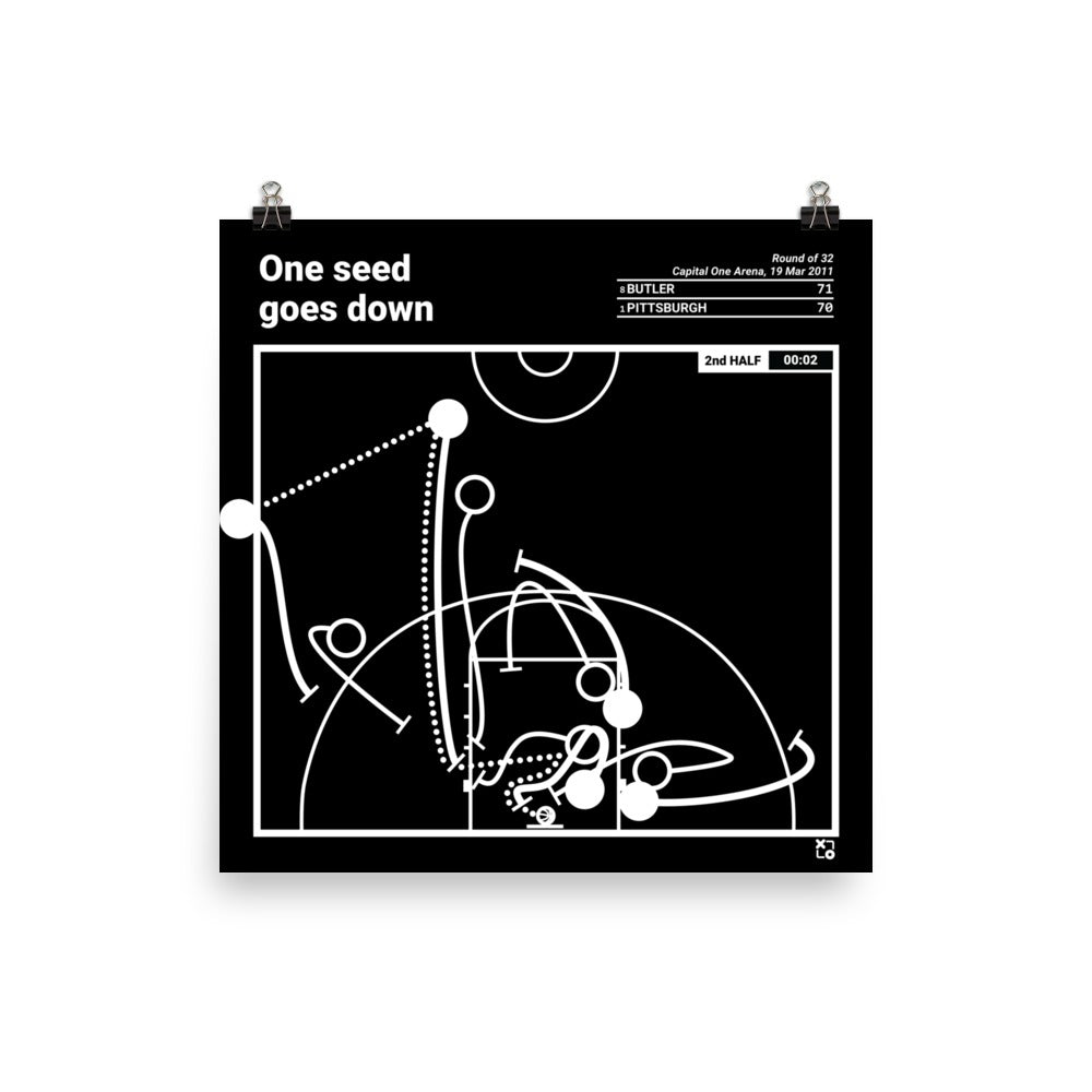 Butler Basketball Greatest Plays Poster: One seed goes down (2011)