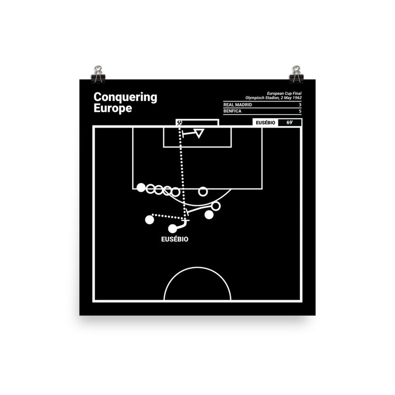 Greatest Benfica Plays Poster: Conquering Europe (1962)