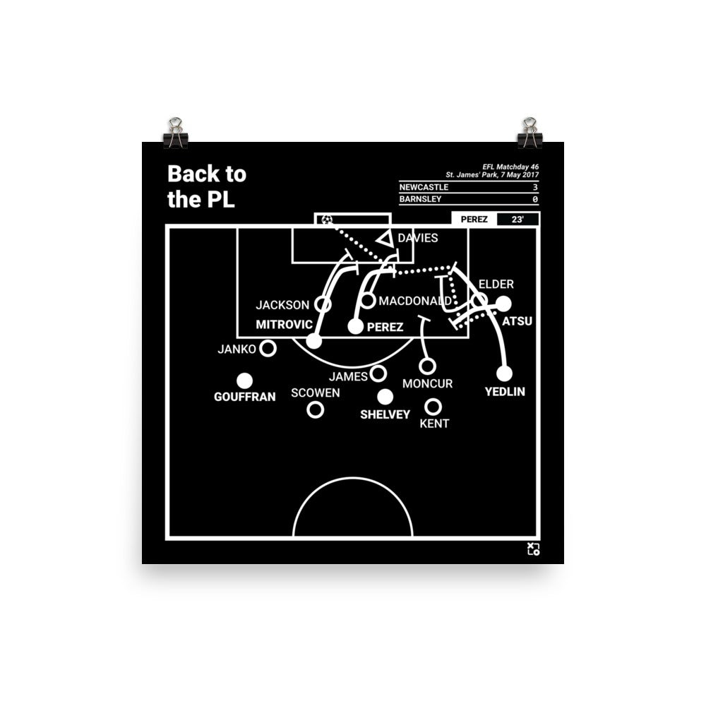 Newcastle Greatest Goals Poster: Back to the PL (2017)