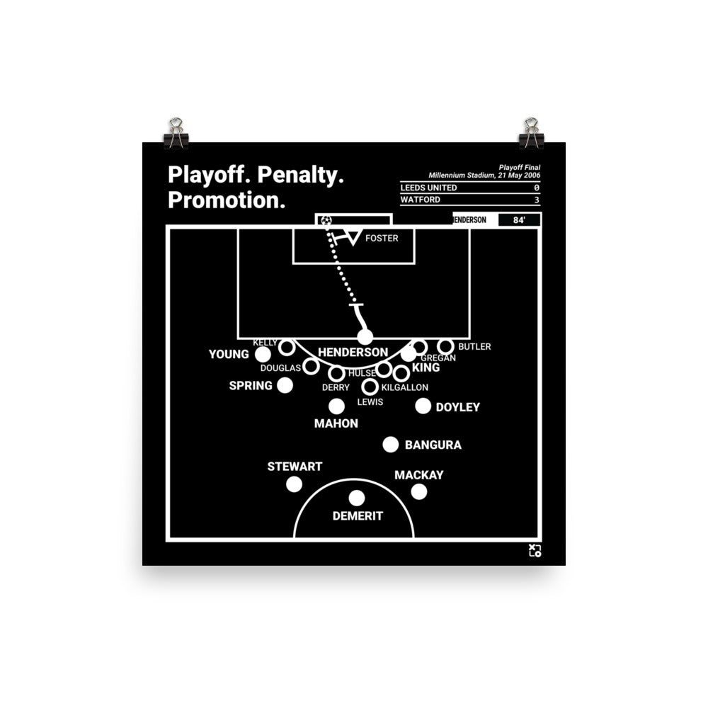 Watford Greatest Goals Poster: Playoff. Penalty. Promotion. (2006)