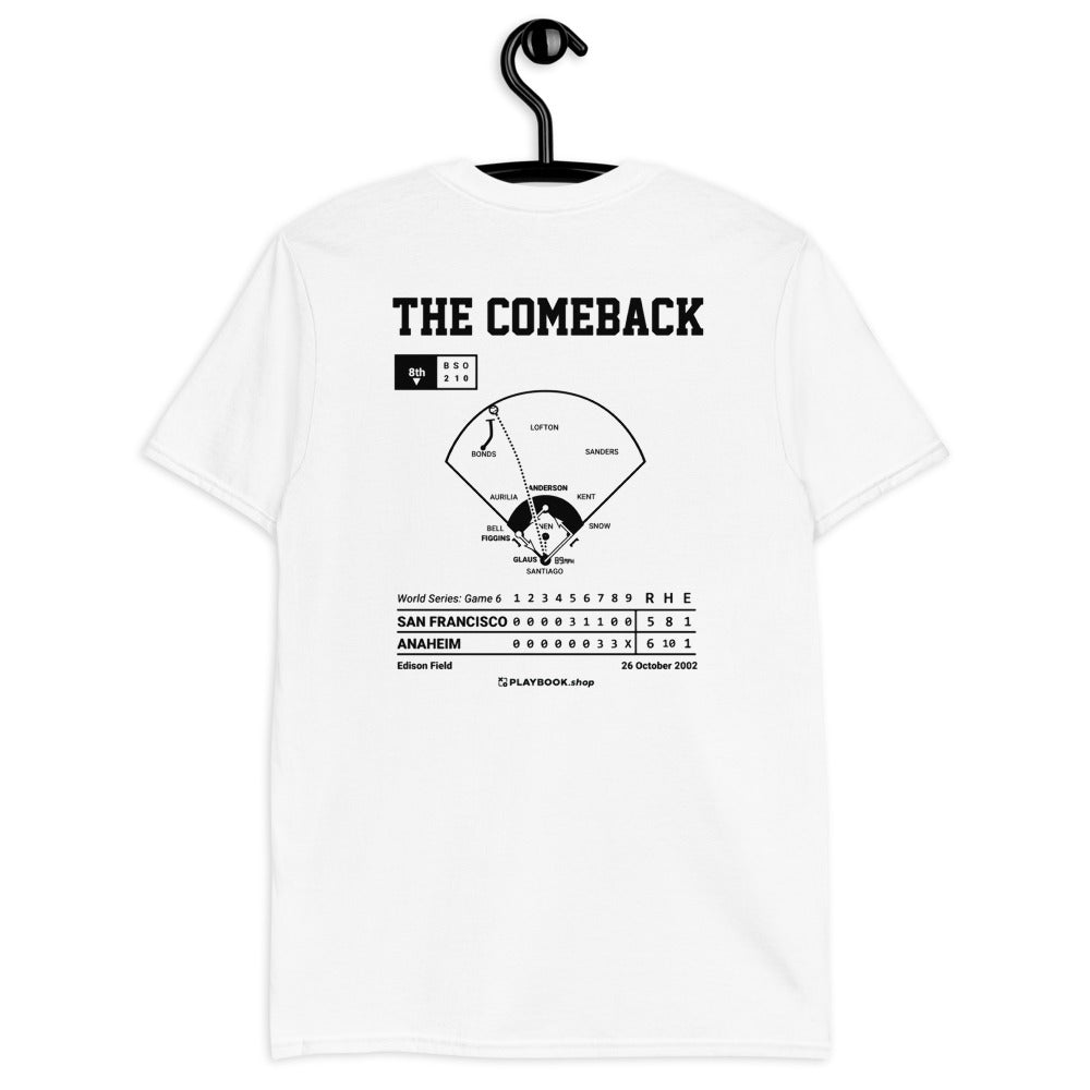 Los Angeles Angels Greatest Plays T-shirt: The Comeback (2002)