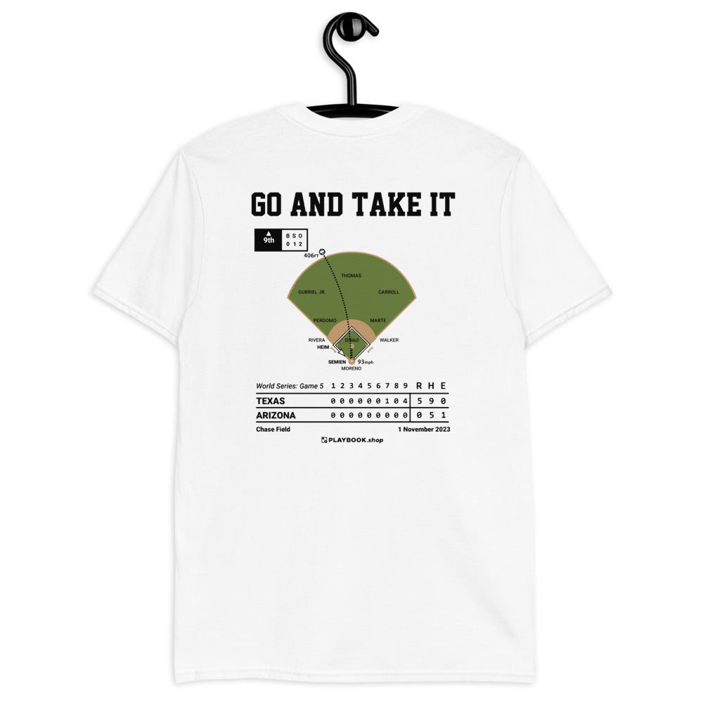 Texas Rangers Greatest Plays T-shirt: Go and Take It (2023)