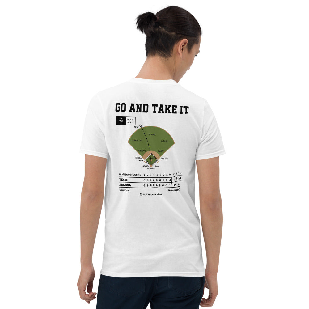 Texas Rangers Greatest Plays T-shirt: Go and Take It (2023)