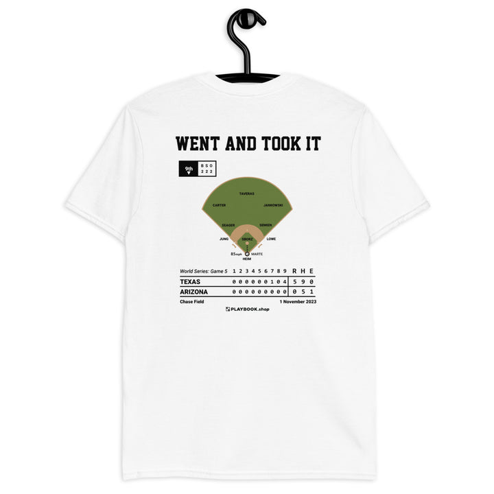 Texas Rangers Greatest Plays T-shirt: Went and Took It (2023)