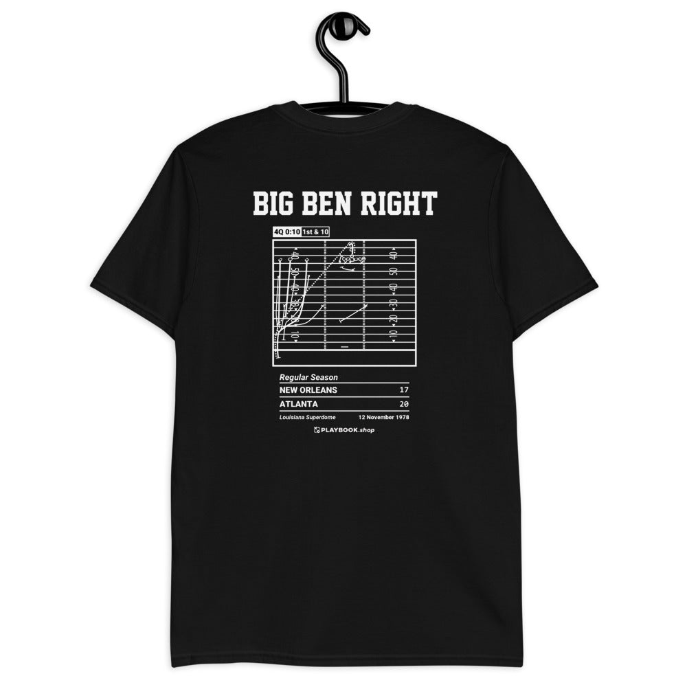 Atlanta Falcons Greatest Plays T-shirt: Big Ben Right (1978)