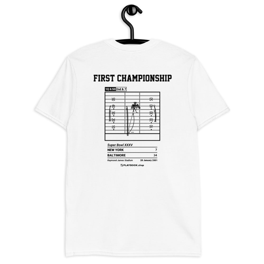 Baltimore Ravens Greatest Plays T-shirt: First Championship (2001)