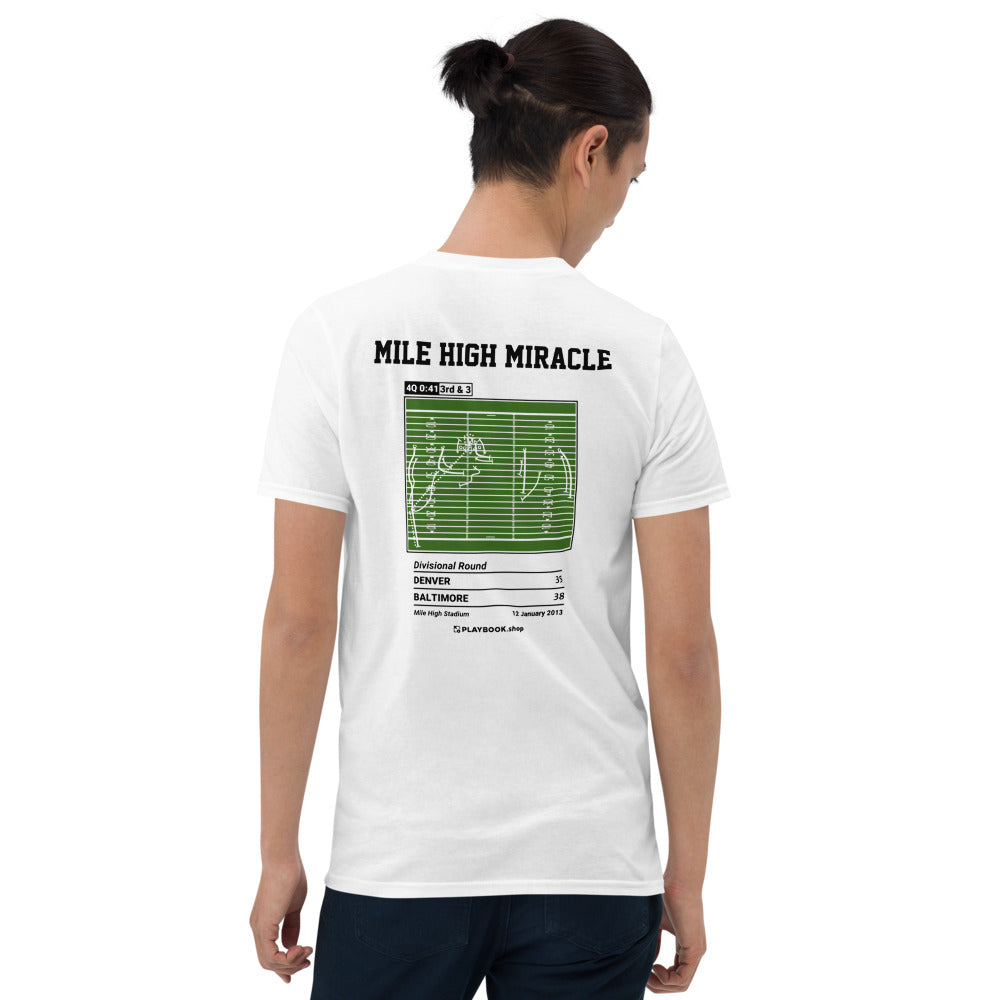 Baltimore Ravens Greatest Plays T-shirt: Mile High Miracle (2013)