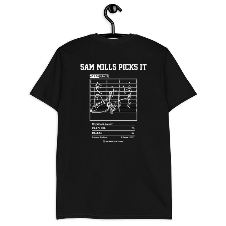 Carolina Panthers Greatest Plays T-shirt: Sam Mills Picks It (1997)