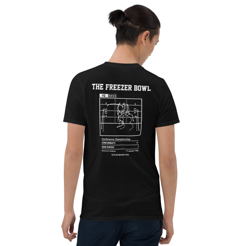 Cincinnati Bengals Greatest Plays T-shirt: The Freezer Bowl (1982)