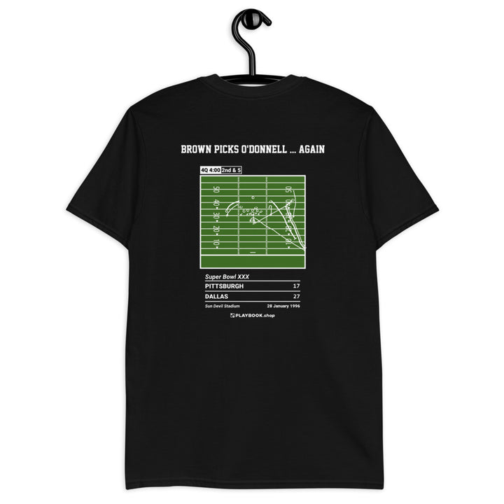 Dallas Cowboys Greatest Plays T-shirt: Brown picks O'Donnell ... again (1996)