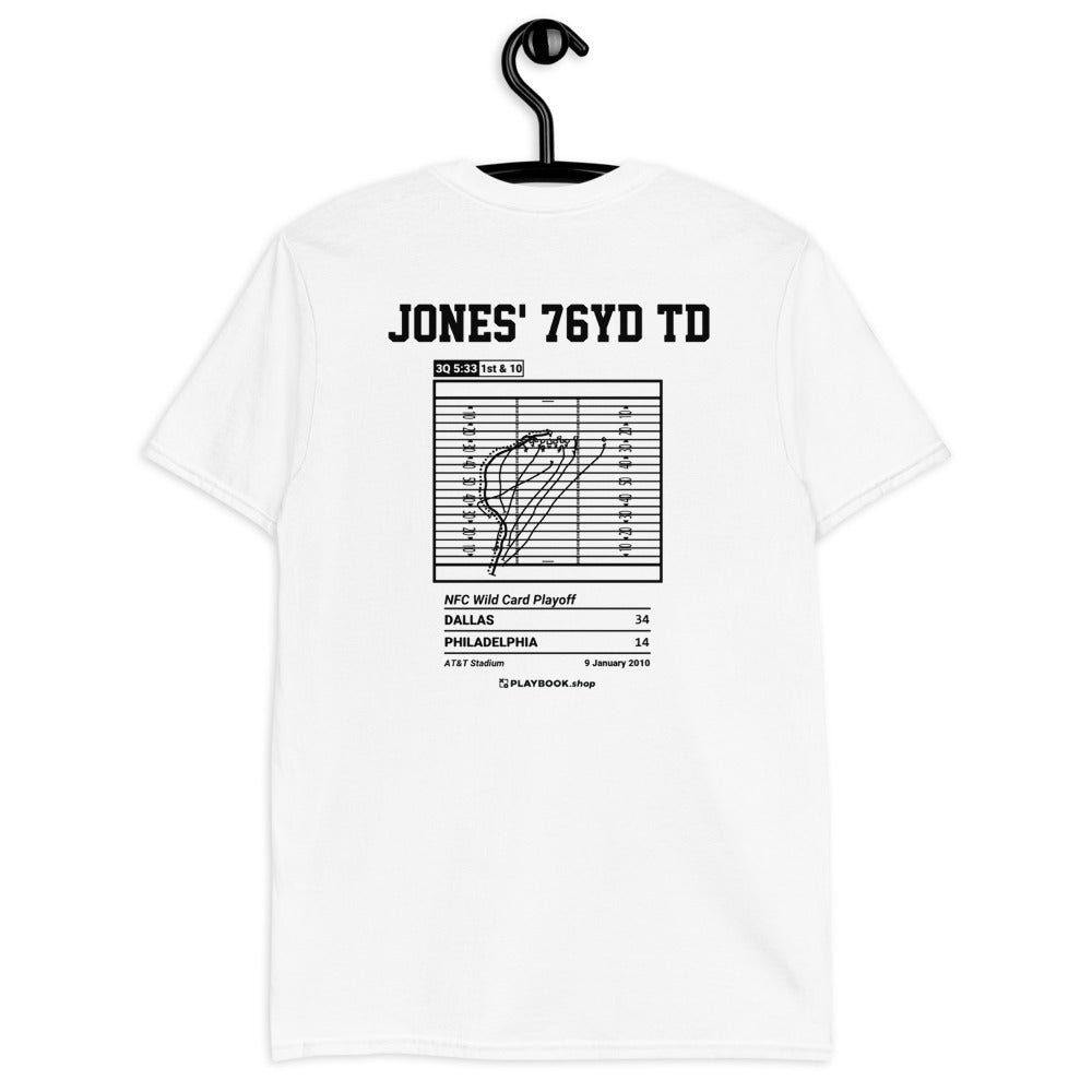 Dallas Cowboys Greatest Plays T-shirt: Jones' 76yd TD (2010)