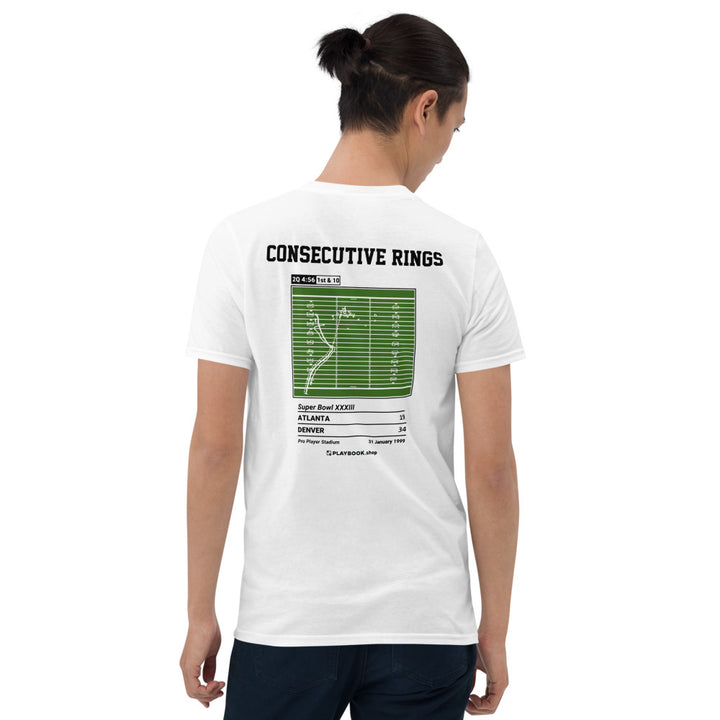 Denver Broncos Greatest Plays T-shirt: Consecutive rings (1999)