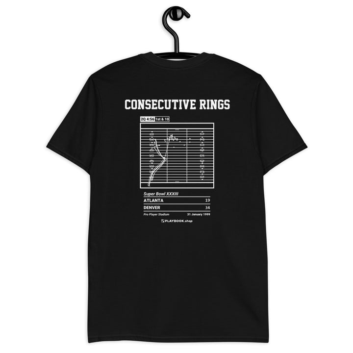 Denver Broncos Greatest Plays T-shirt: Consecutive rings (1999)
