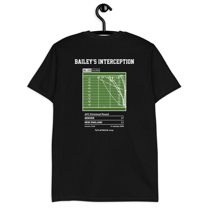 Denver Broncos Greatest Plays T-shirt: Bailey's interception (2006)