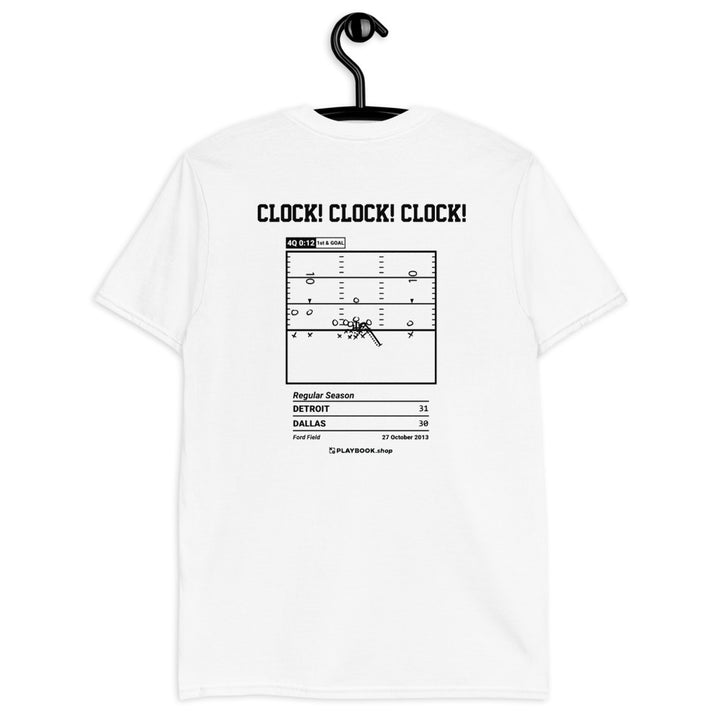 Detroit Lions Greatest Plays T-shirt: Clock! Clock! Clock! (2013)