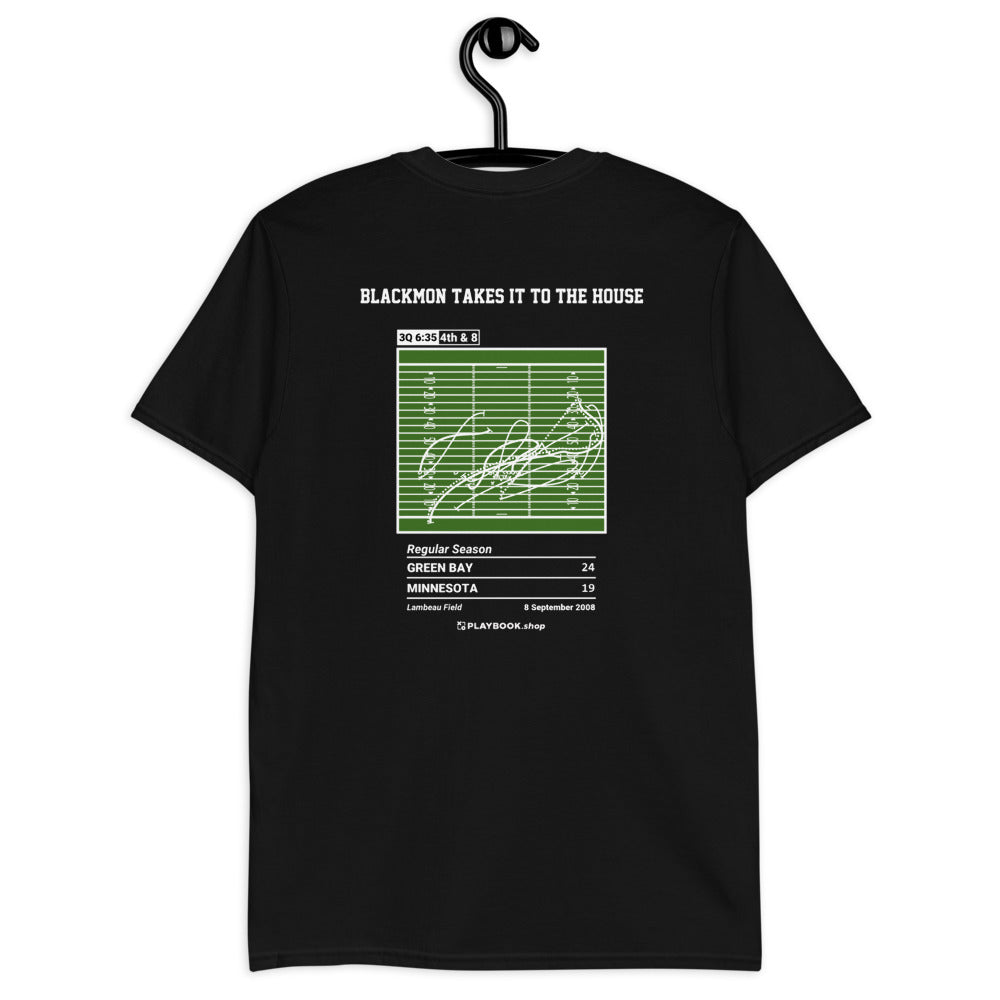 Green Bay Packers Greatest Plays T-shirt: Blackmon Takes It To The House (2008)