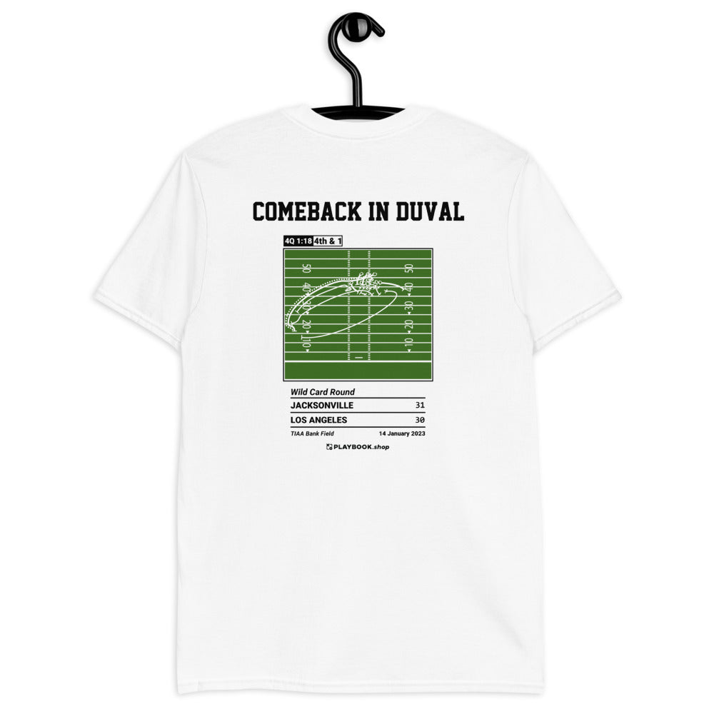 Jacksonville Jaguars Greatest Plays T-shirt: Comeback in Duval (2023)