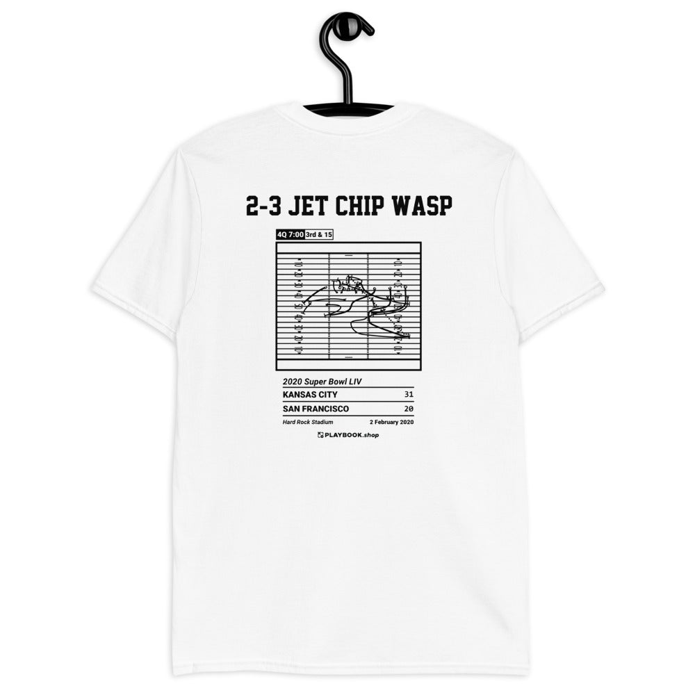 Kansas City Chiefs Greatest Plays T-shirt: 2-3 Jet Chip Wasp (2020)
