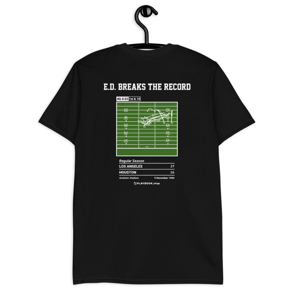 Los Angeles Rams Greatest Plays T-shirt: E.D. Breaks the Record (1984)