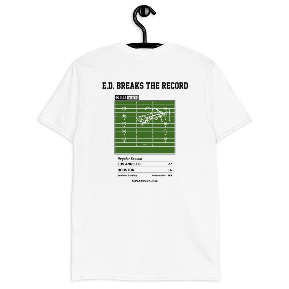 Los Angeles Rams Greatest Plays T-shirt: E.D. Breaks the Record (1984)