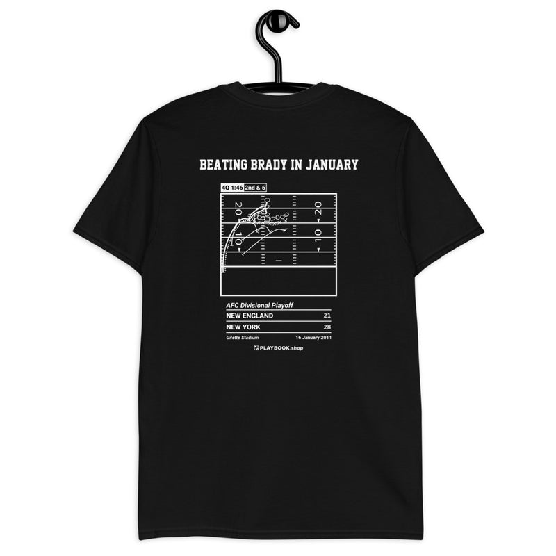 New York Jets Greatest Plays T-shirt: Beating Brady In January (2011)