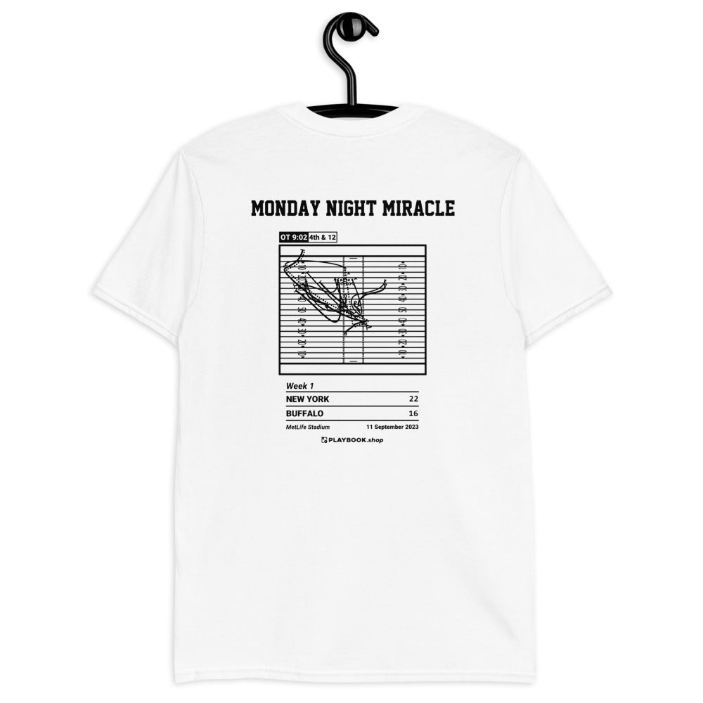 New York Jets Greatest Plays T-shirt: Monday night miracle (2023)