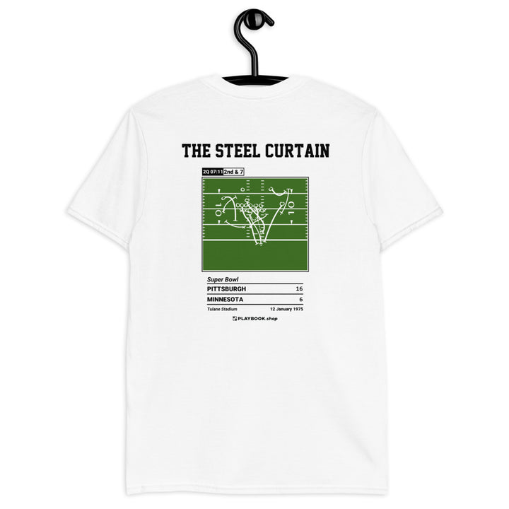Pittsburgh Steelers Greatest Plays T-shirt: The Steel Curtain (1975)