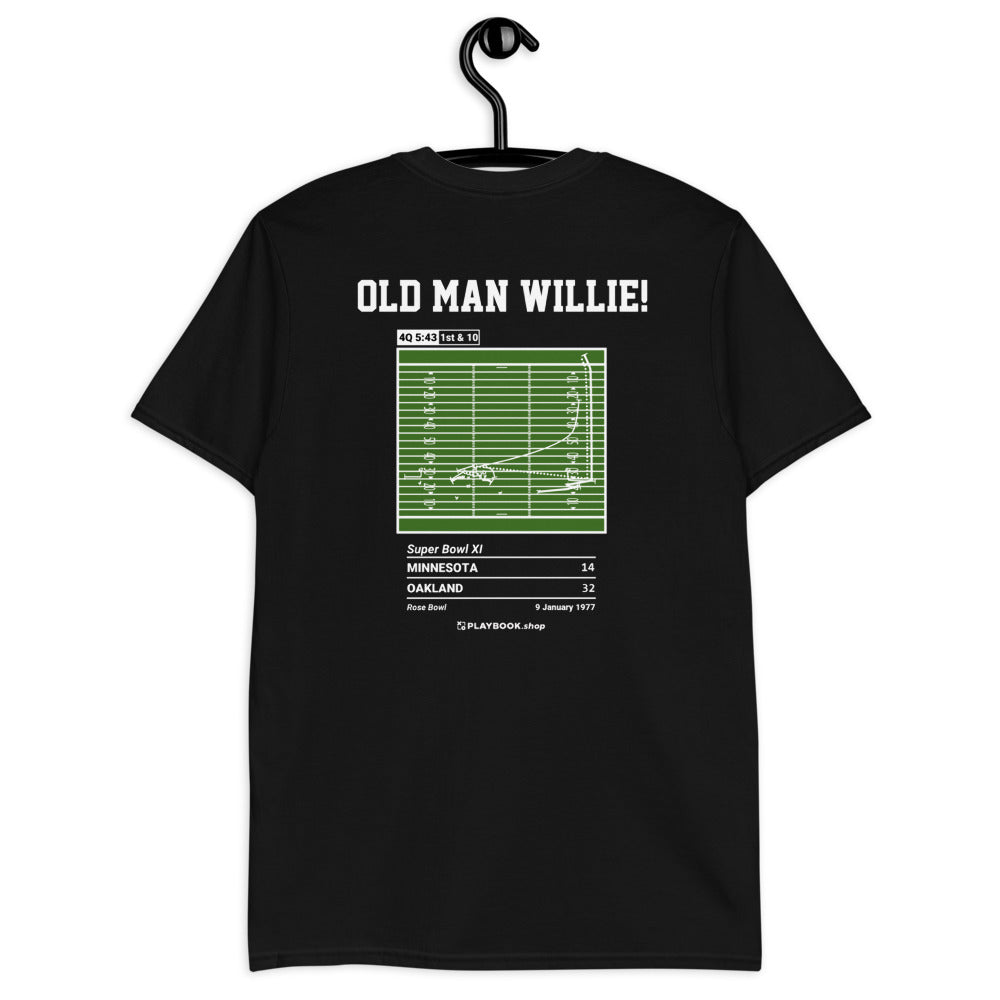 Oakland Raiders Greatest Plays T-shirt: Old Man Willie! (1977)