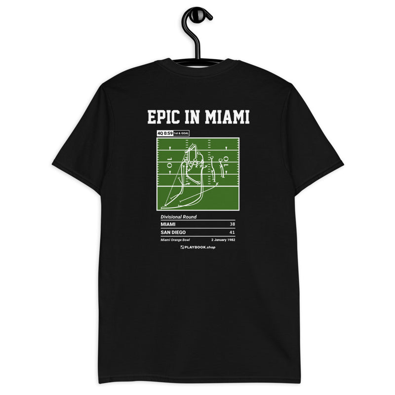 San Diego Chargers Greatest Plays T-shirt: Epic in Miami (1982)