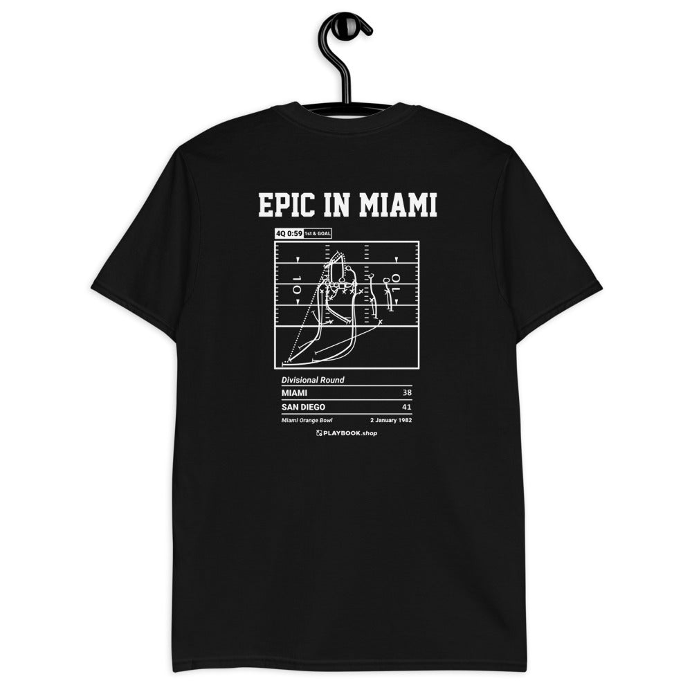 San Diego Chargers Greatest Plays T-shirt: Epic in Miami (1982)