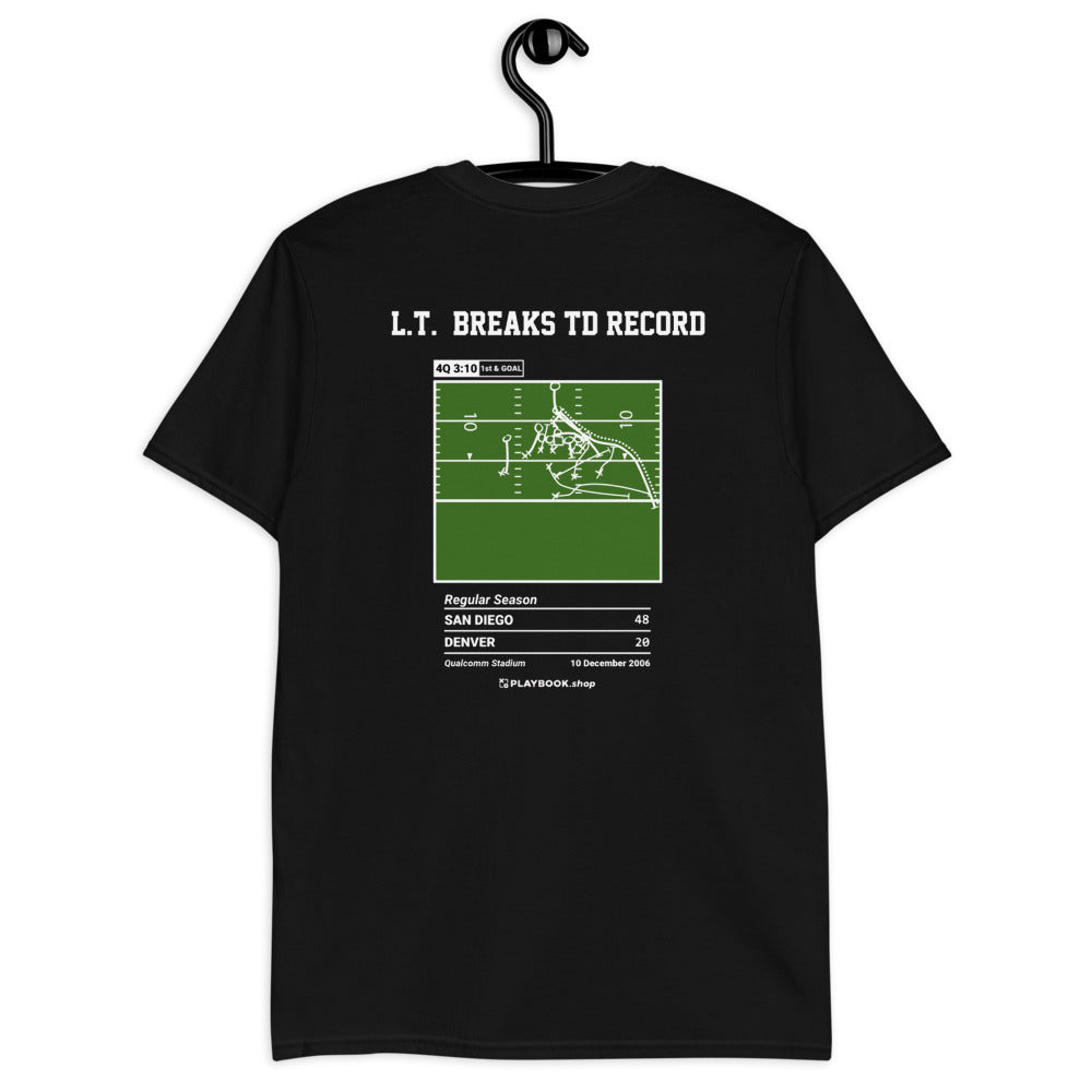 San Diego Chargers Greatest Plays T-shirt: L.T.  Breaks TD Record (2006)